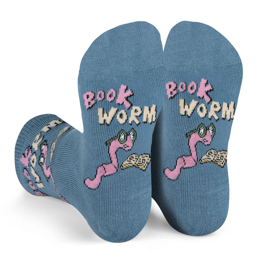 Bookworm Crazy Kids Socks for Boys and Girls who Love Books