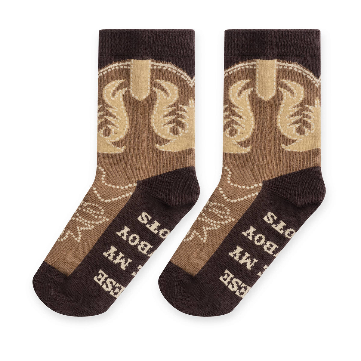 These Are My Cowboy Boots Funny Western Kids Socks for Boys