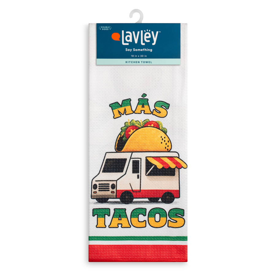 Mas Tacos Funny Food Design Microfiber Kitchen Tea Towel