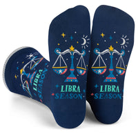 Libra Season Astrology Socks Birthday Gift for Women