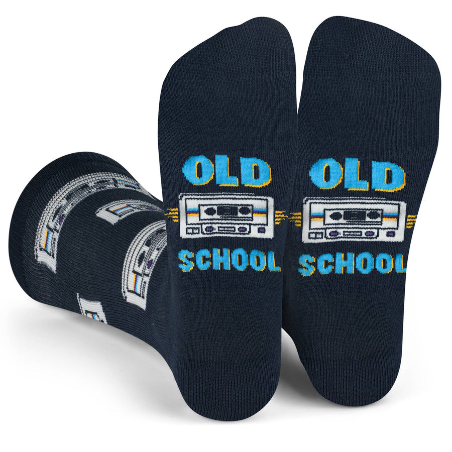 Old School Socks for Music Lovers and Birthday Gift for Men