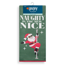 Naughty is the New Nice Christmas Microfiber Kitchen Towel