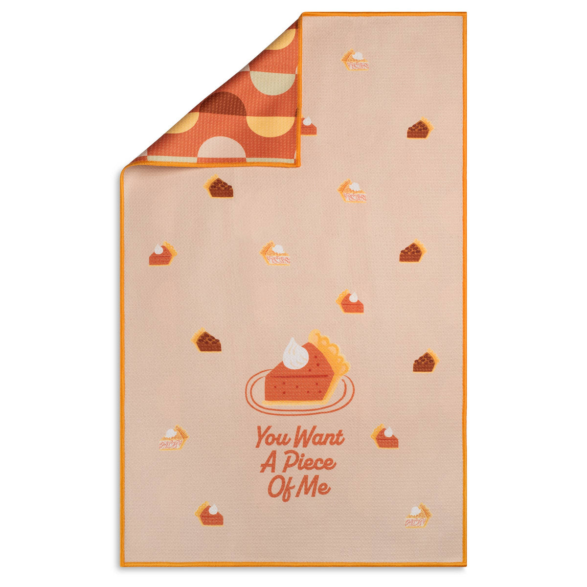 You Want a Piece of Me? Pie Design Microfiber Kitchen Towel