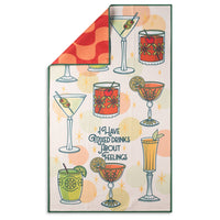 I Have Mixed Drinks About Feelings Microfiber Kitchen Towel