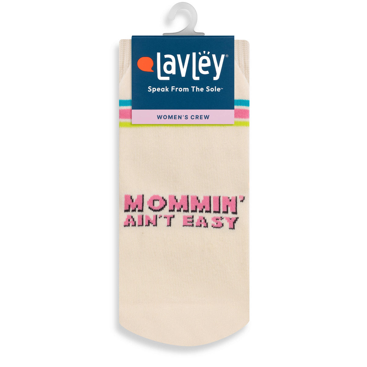 Mommin' Aint Easy Funny Socks for Mom One Size fits Most
