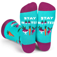 Stay Rooted Colorful Vegetable Garden Socks for Women