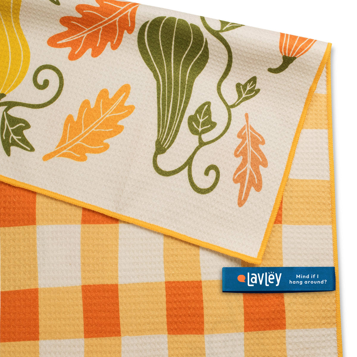 Hello Gourd-geous Fall Decor Microfiber Kitchen Tea Towel