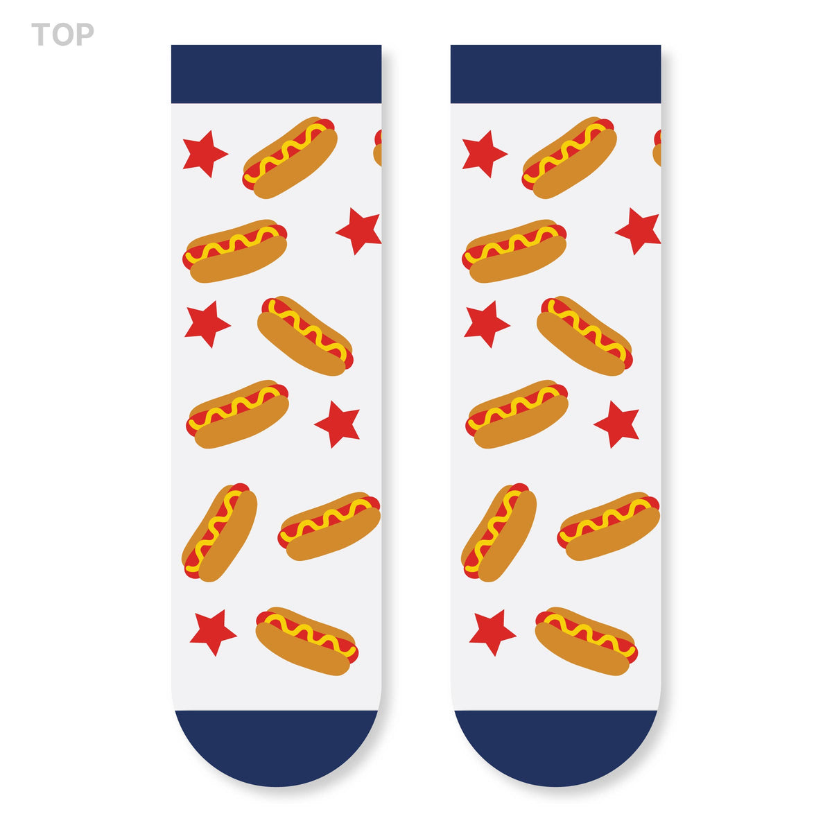 Top Dog Crazy Colorful Hot Dog Socks for Kids