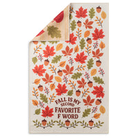 Fall Is My 2nd Favorite F-Word Microfiber Kitchen Tea Towel