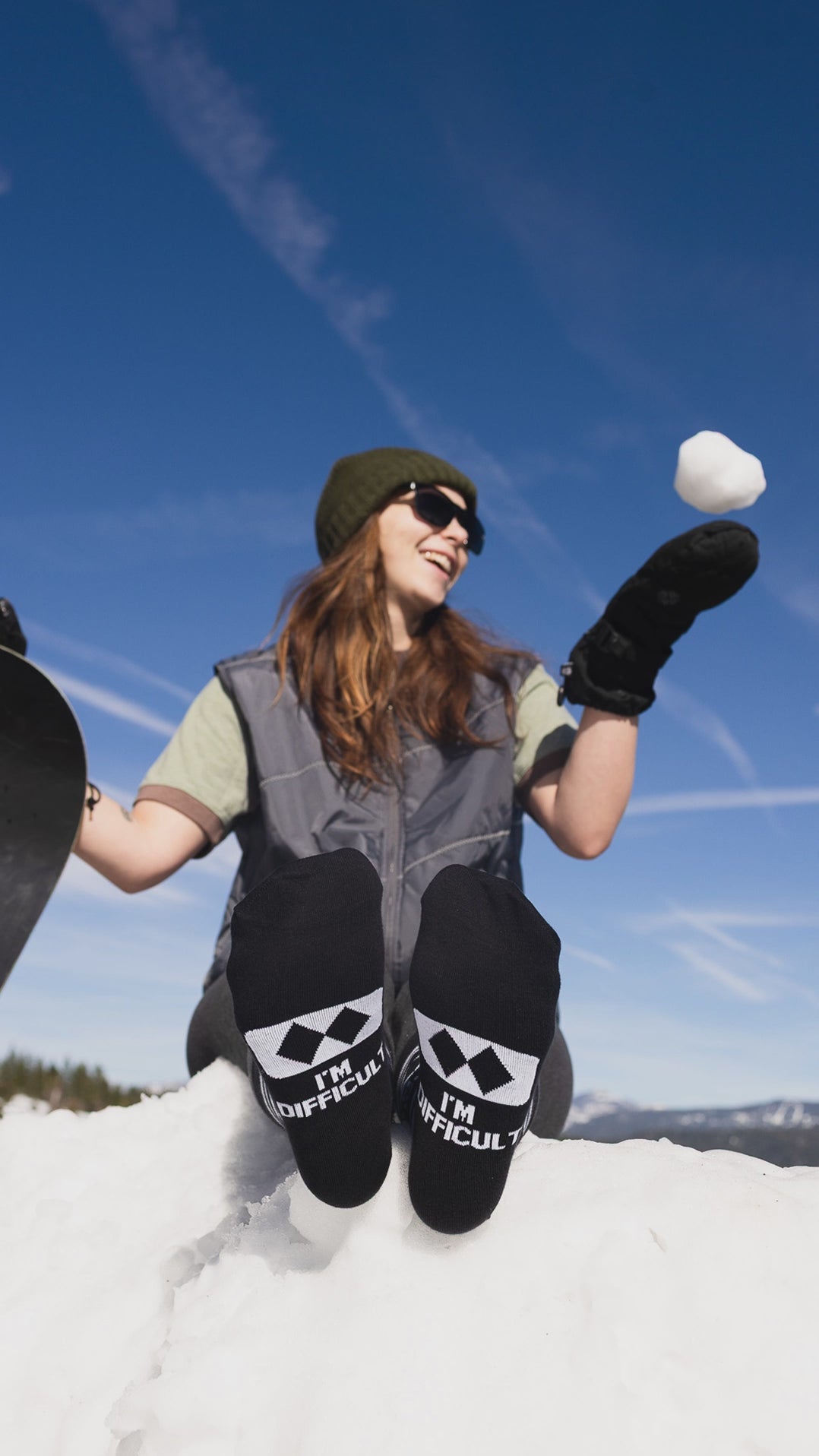 I'm Difficult Funny Ski Socks Gift for Men and Women