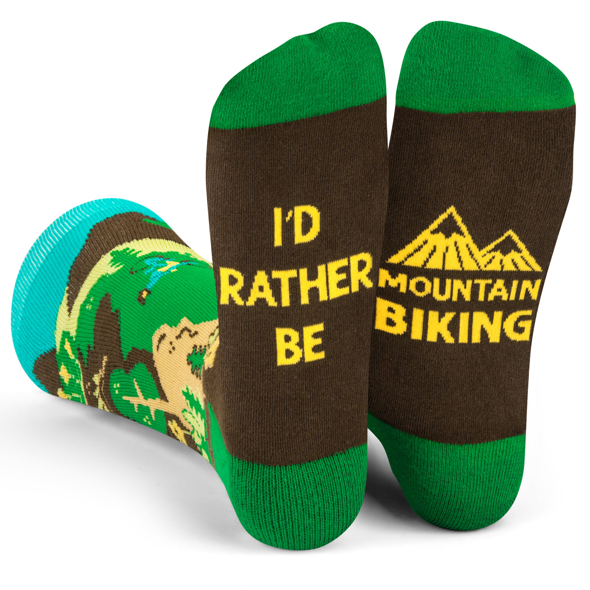 I'd Rather Be Mountain Biking Socks — Lavley