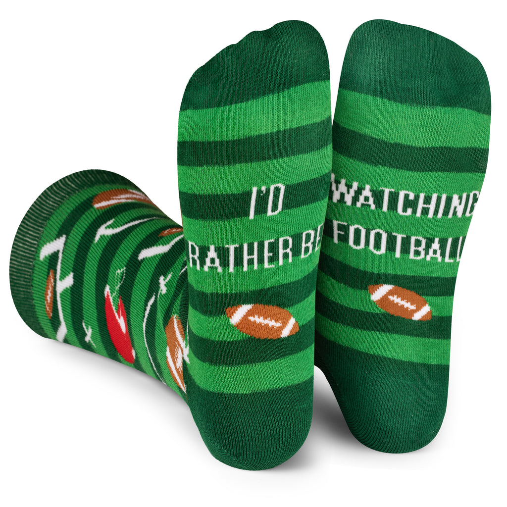 Novelty Football Socks, Funny Football Gifts for Football lovers, Ball Sports Socks, Gifts for Men Women, Unisex Football Themed Socks, Sports Lover