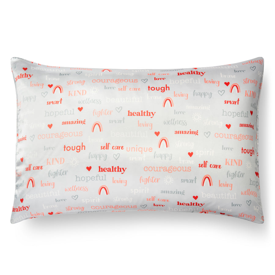 Positive Affirmations Satin Pillowcase (Queen Size)