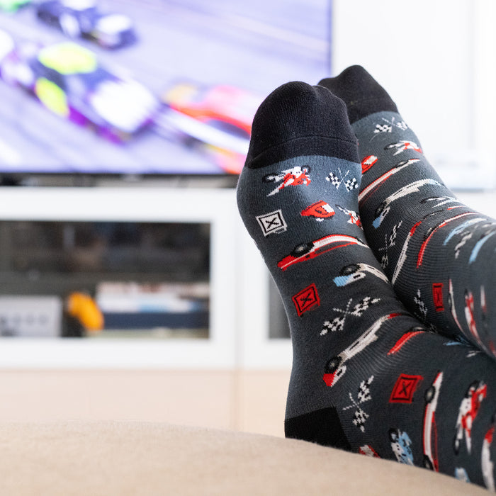 I'd Rather Be Watching Racing Socks