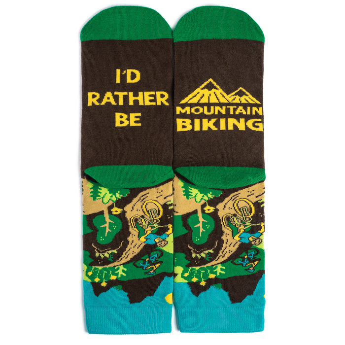 I'd Rather Be Mountain Biking Socks