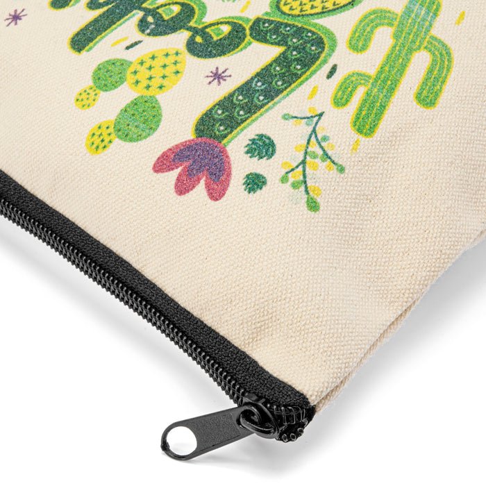 Looking Sharp Canvas Makeup Bag and Travel Pouch