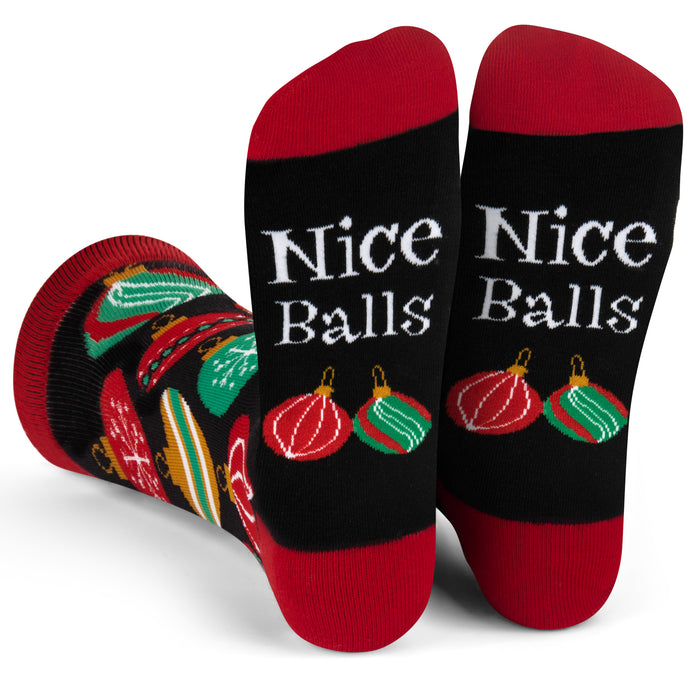 Nice Balls - Funny Christmas Socks