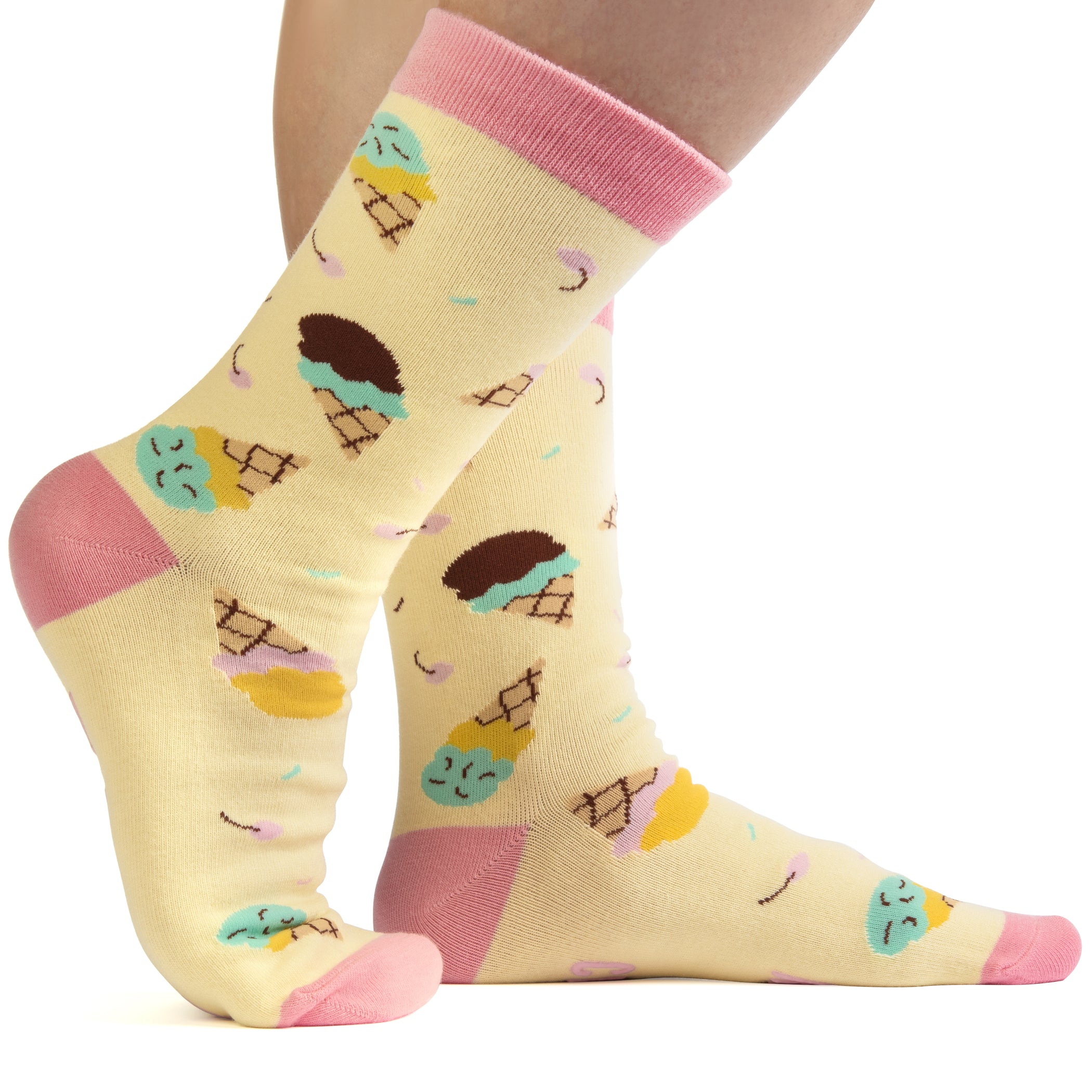 Lavley Shop Ice Cream Socks Funny Novelty Socks For Men & Women