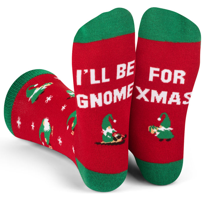 I'll Be Gnome For Xmas Socks