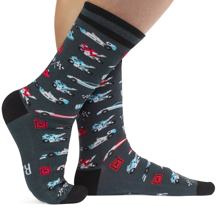 Lavley | I'd Rather Watching Be Racing Socks (Unisex)