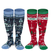 Christmas Sweater Knee High Socks (2 Pack)