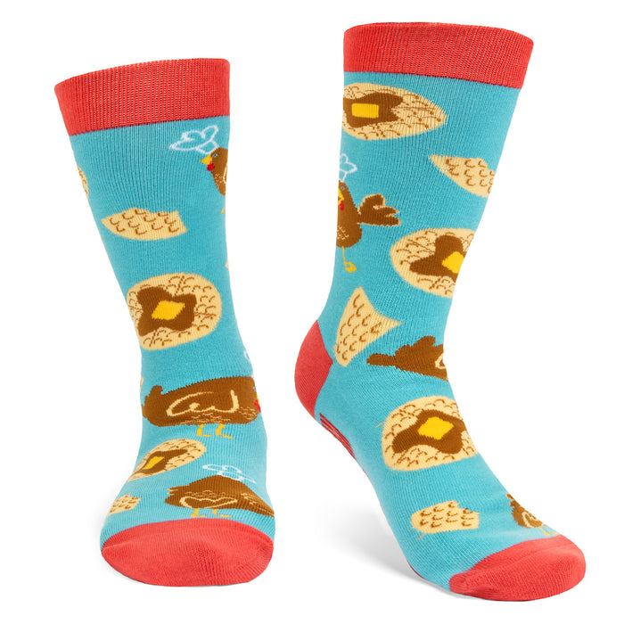 Lavley | Shop Chicken & Waffles Socks | Novelty Socks For Men & Women