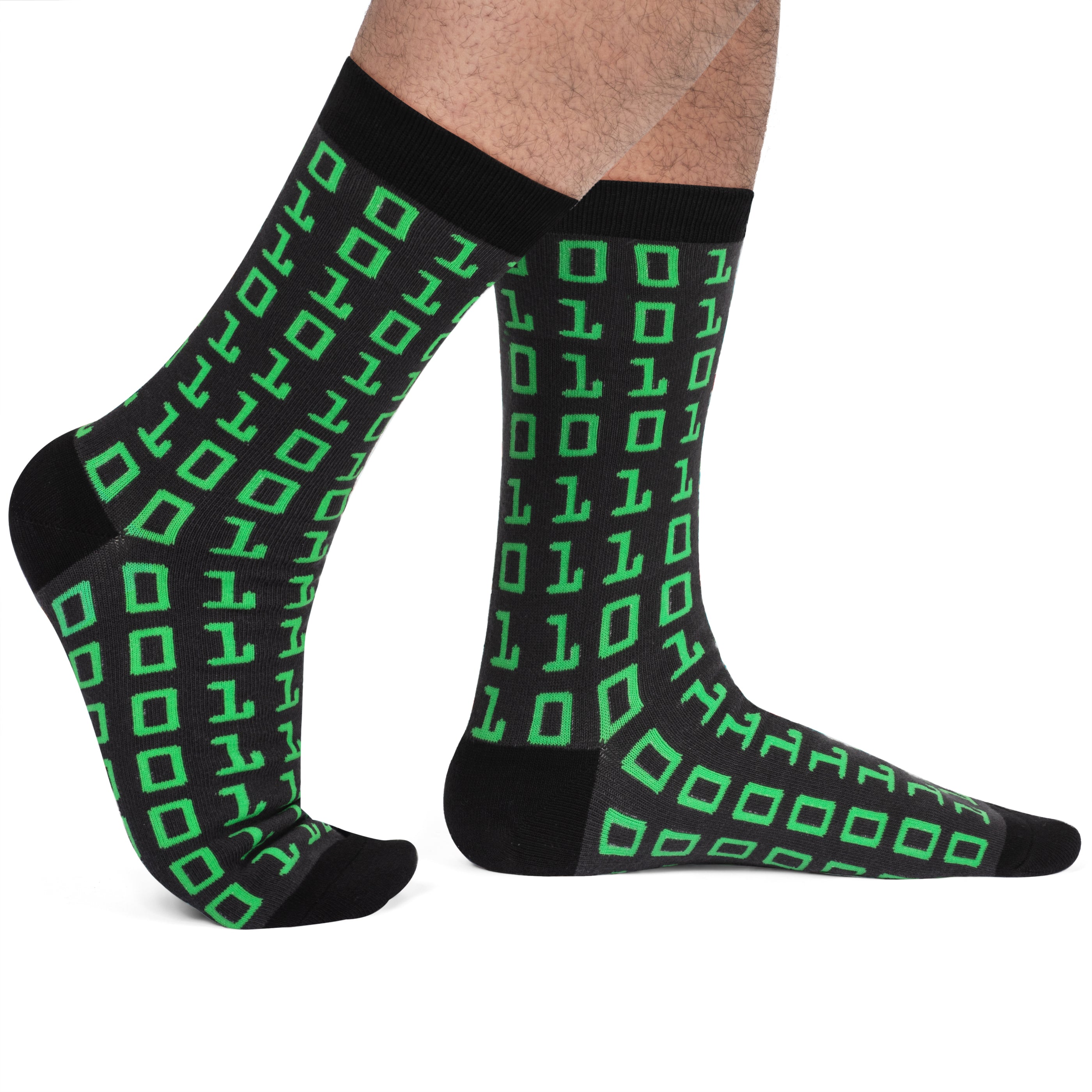 Binary Code Socks Crew Length Novelty Socks For Men & Women — Lavley