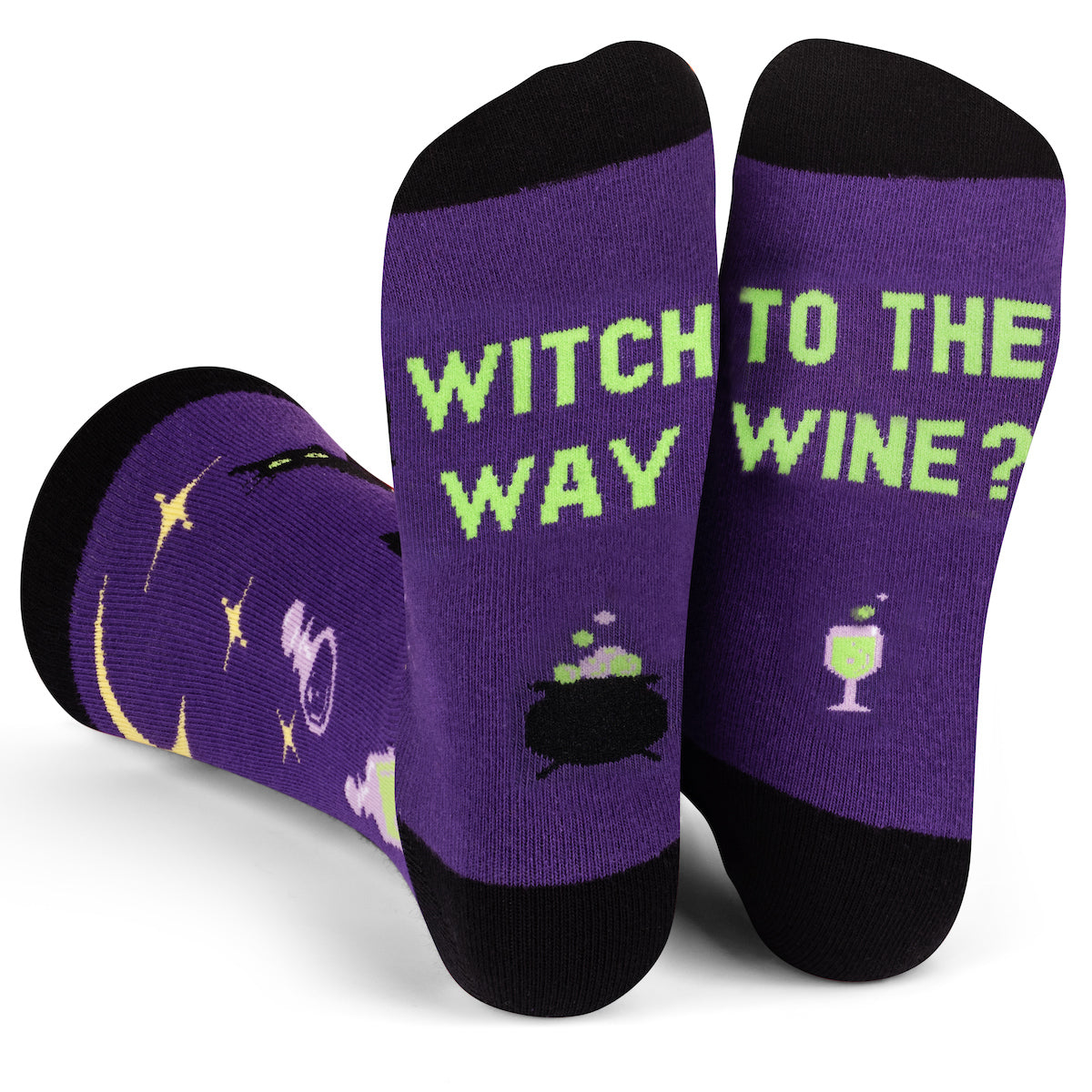 Witch Way To The Wine Socks