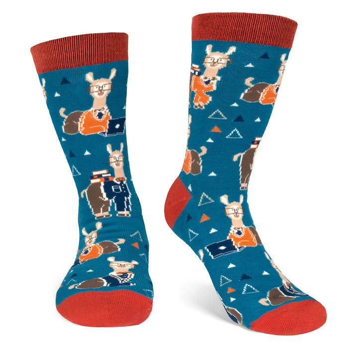 Nerdy Llama Socks