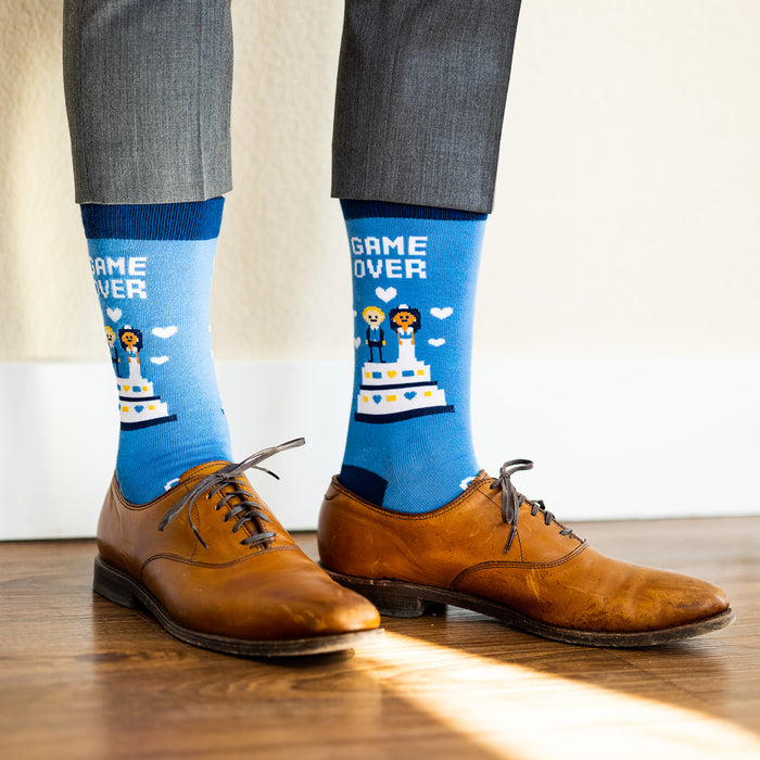 Lavley - Game Over Wedding Socks Lavley - Game Over Wedding Socks