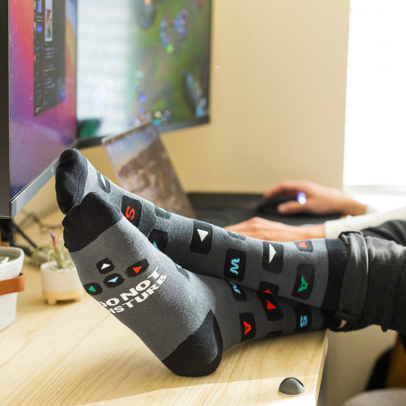 Do Not Disturb I'm Gaming (PC) Socks For Men & Women — Lavley