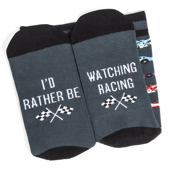 I'd Rather Be Watching Racing Socks