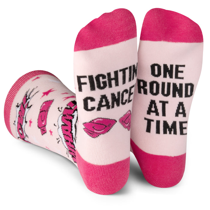 Beat Cancer Pink Socks