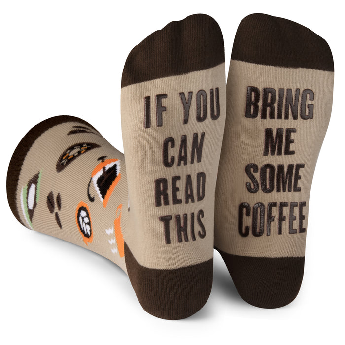 Lavley  'Bring Me Some Coffee' Fun Novelty Socks For Men & Women