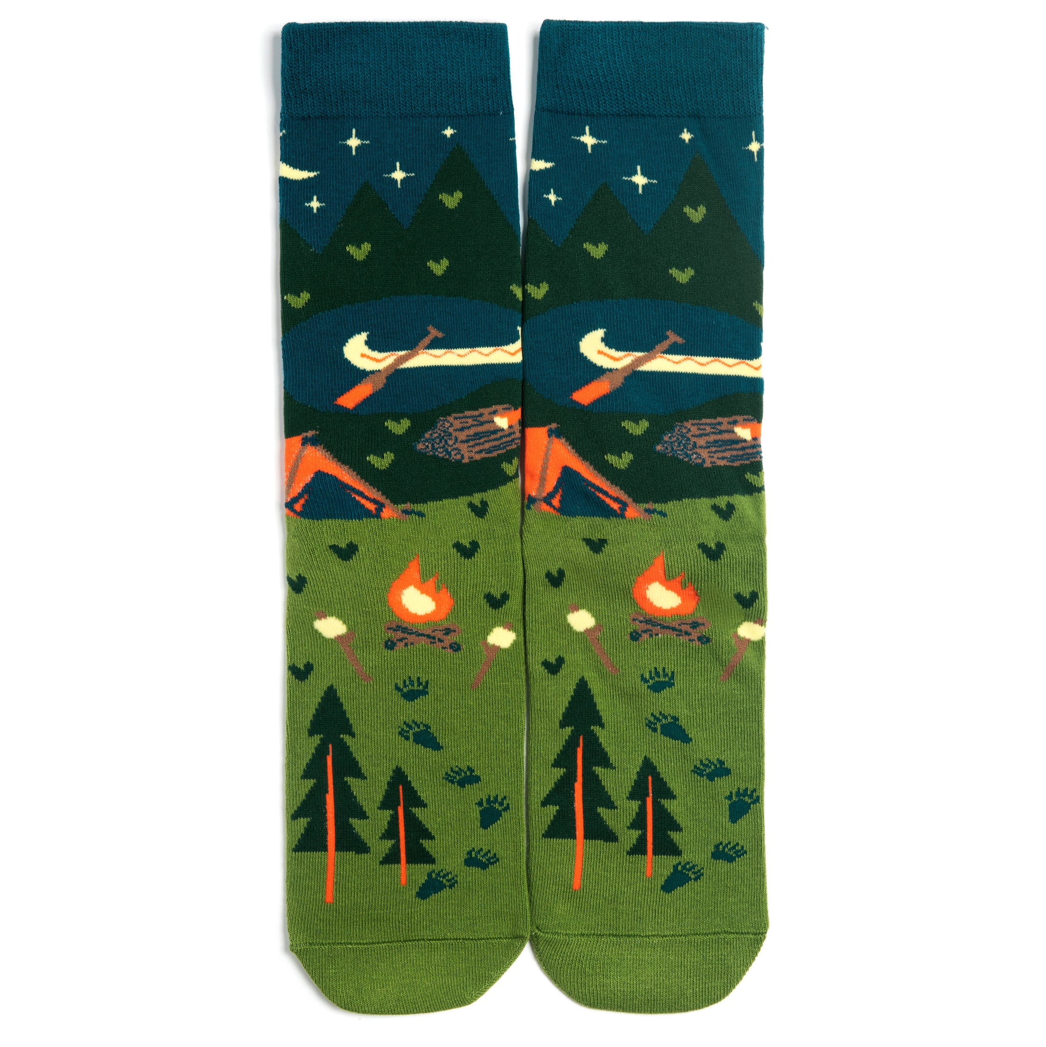 Lavley I'd Rather Be Camping Socks (Unisex) Fun Novelty Socks