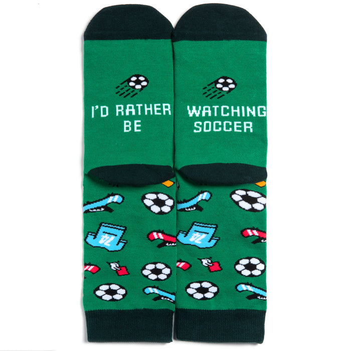 I'd Rather Be Watching Soccer Socks