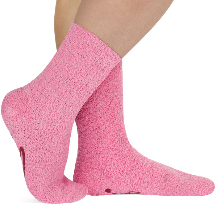 Pink Fuzzy Coffee Socks