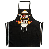 The Food Here Is Lit Apron