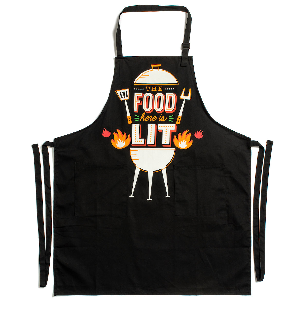 The Food Here Is Lit Apron
