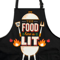 The Food Here Is Lit Apron
