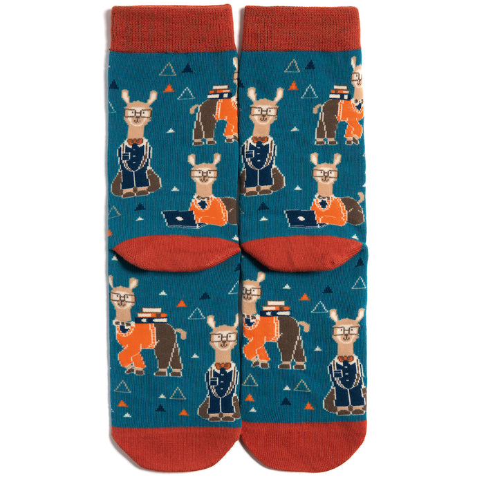 Nerdy Llama Socks