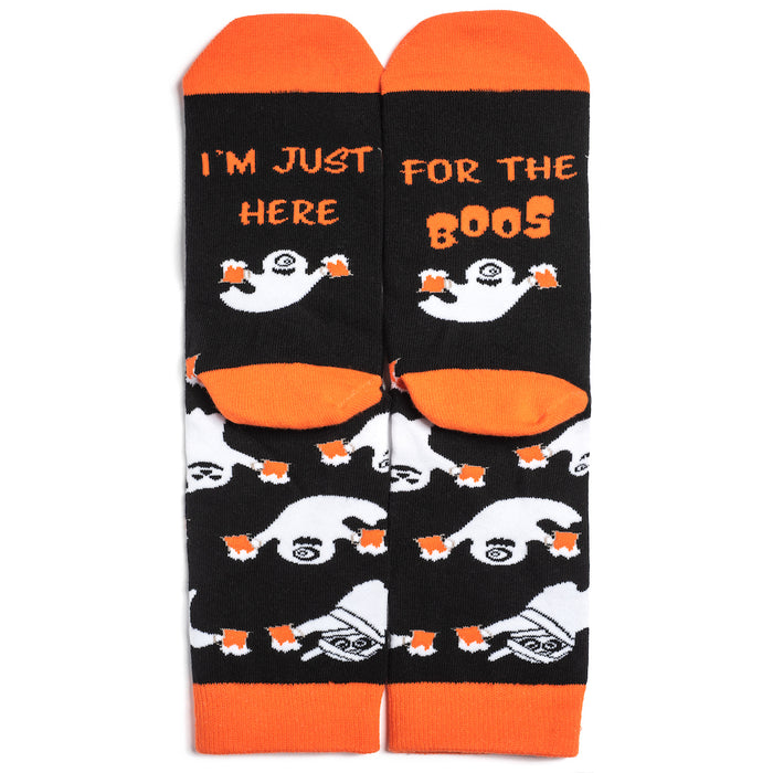 I'm Just Here For The Boos Socks