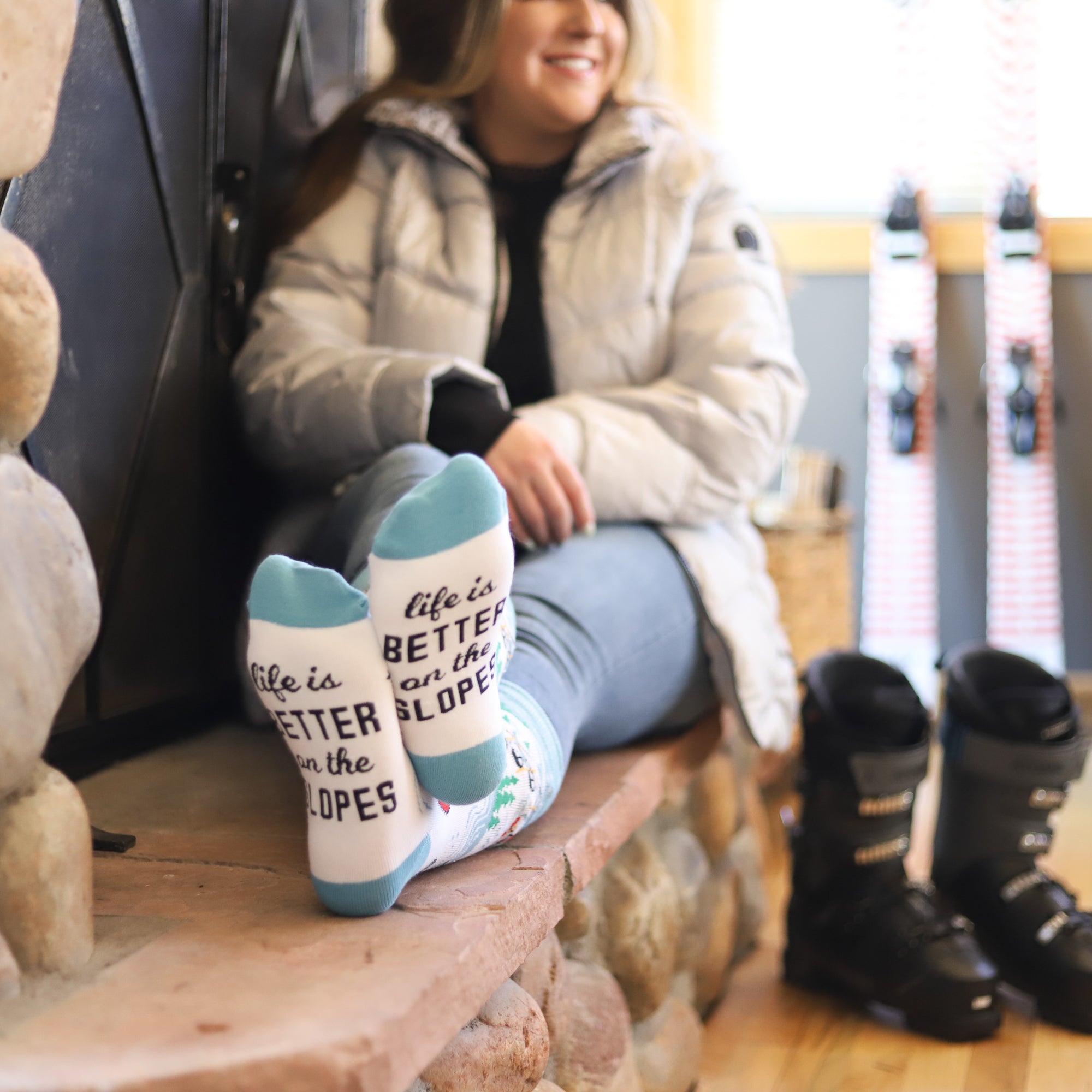 Life Is Better On The Slopes Socks
