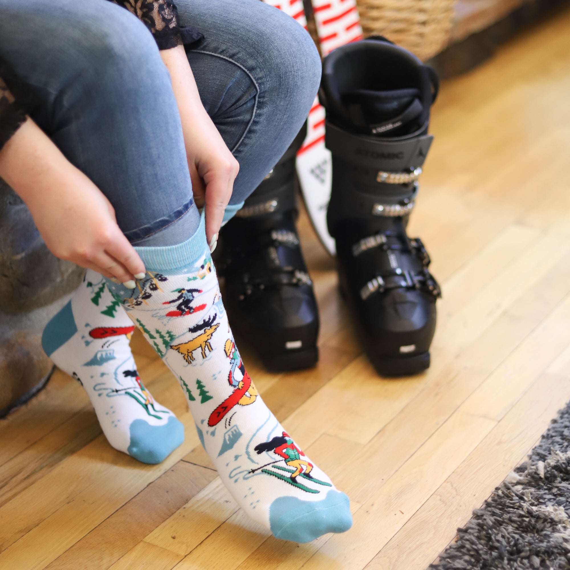Life Is Better On The Slopes Socks