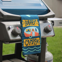 Happy Camper Dish Towel
