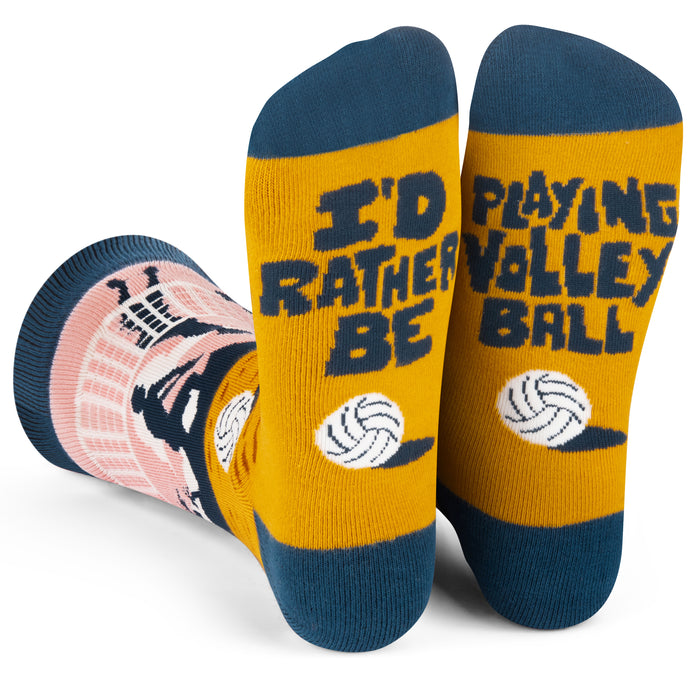 I'd Rather Be Playing Volleyball Socks
