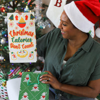 Christmas Calories Don't Count Dish Towel